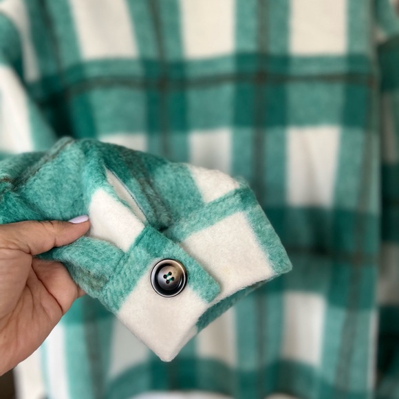 PJ Salvage Green Plaid Jacket - Picture 9 of 14